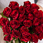 Букет роз 40 см Бордовые