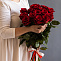 Роза 70 см бордовая 15 шт
